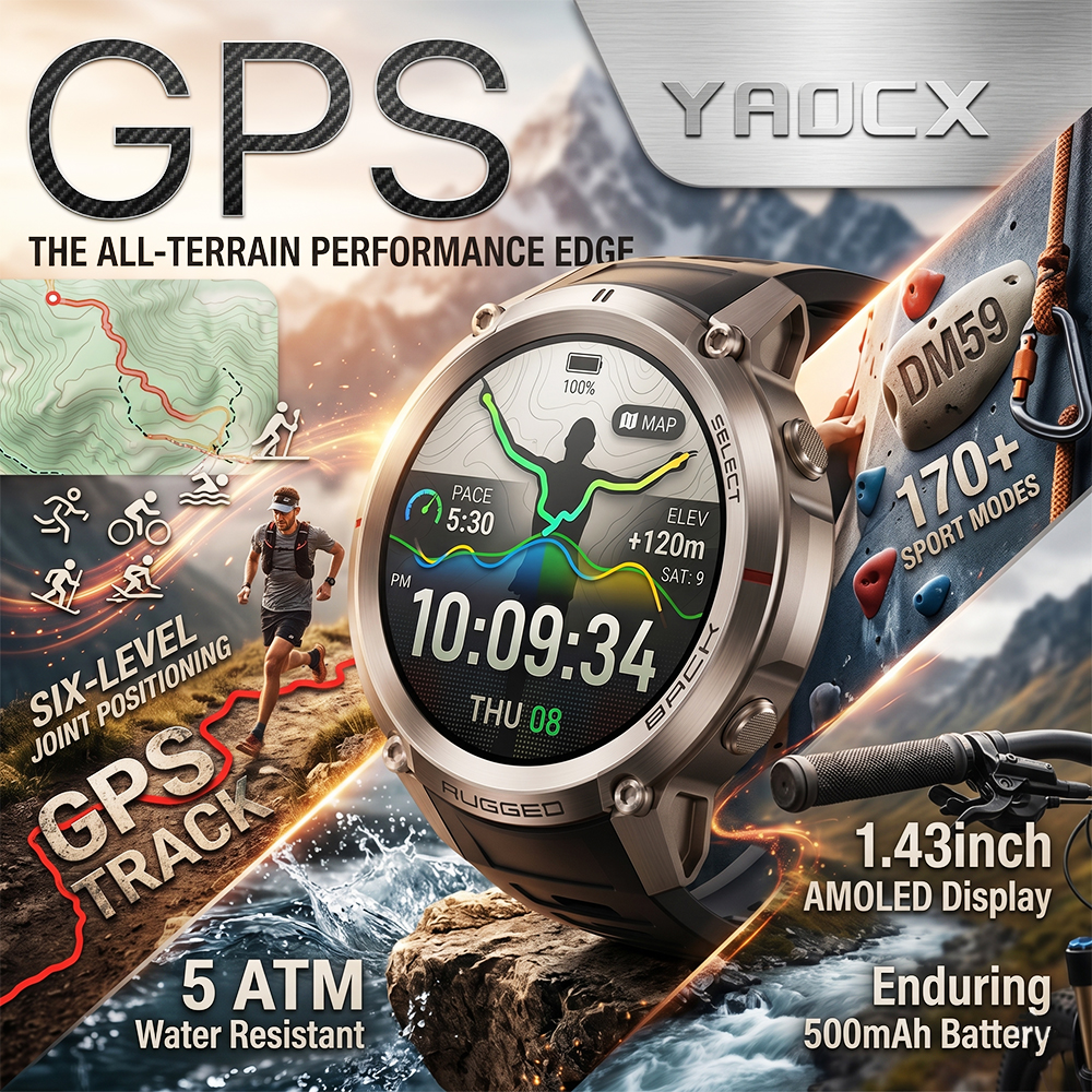 Outdoor Rug Waterproof - New GPS Smart Watch Rugged Military