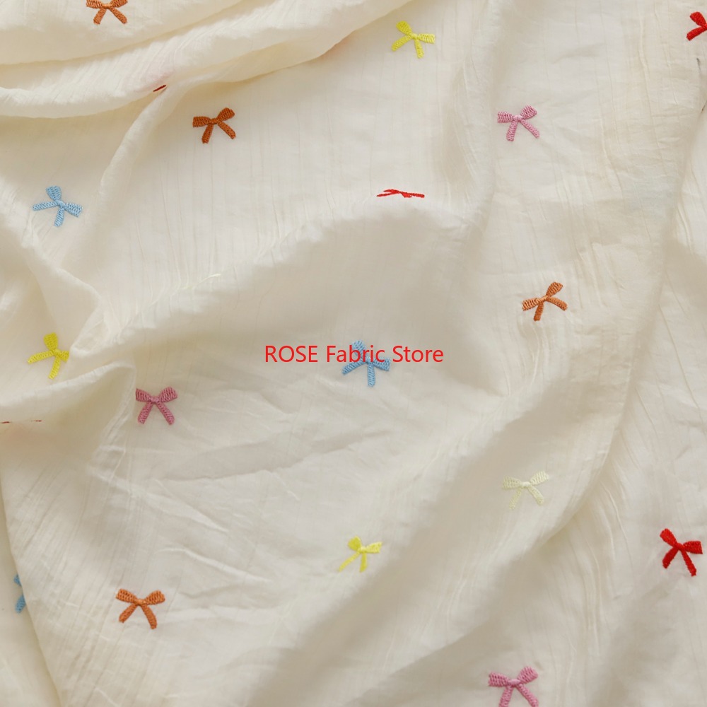 Outdoor Furniture Designer - Colorful bow pattern embroidery Soft Fabric
