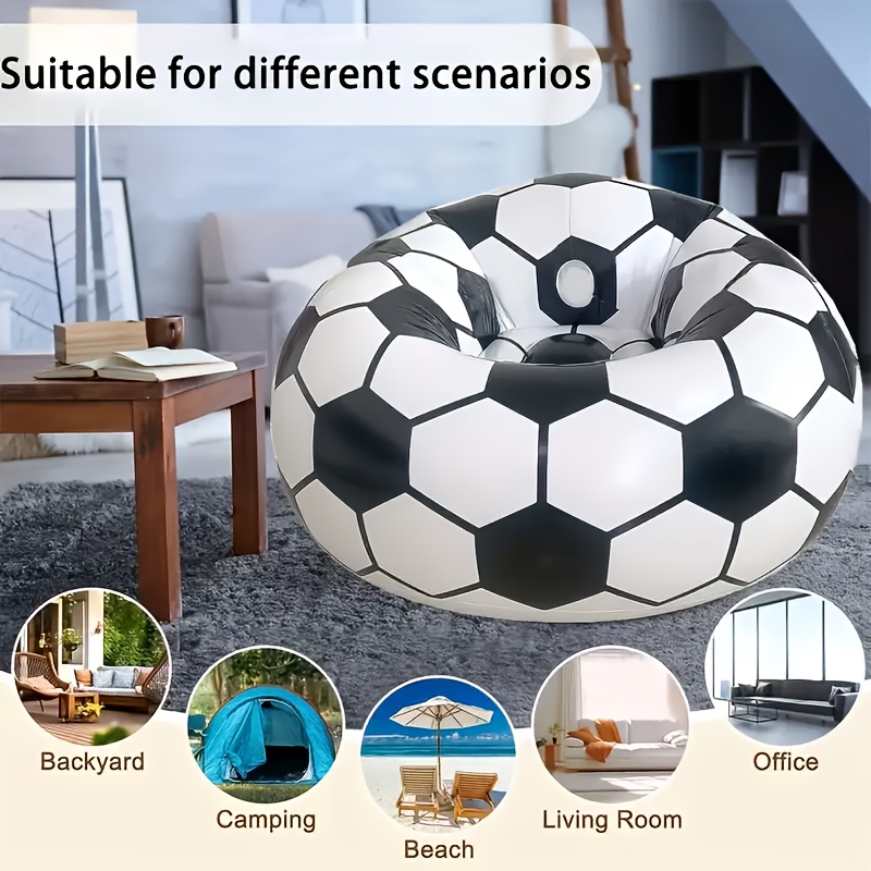 Outdoor Furniture Cushion - Inflatable Football-Shaped Sofa And Basketball-Shaped Lazy