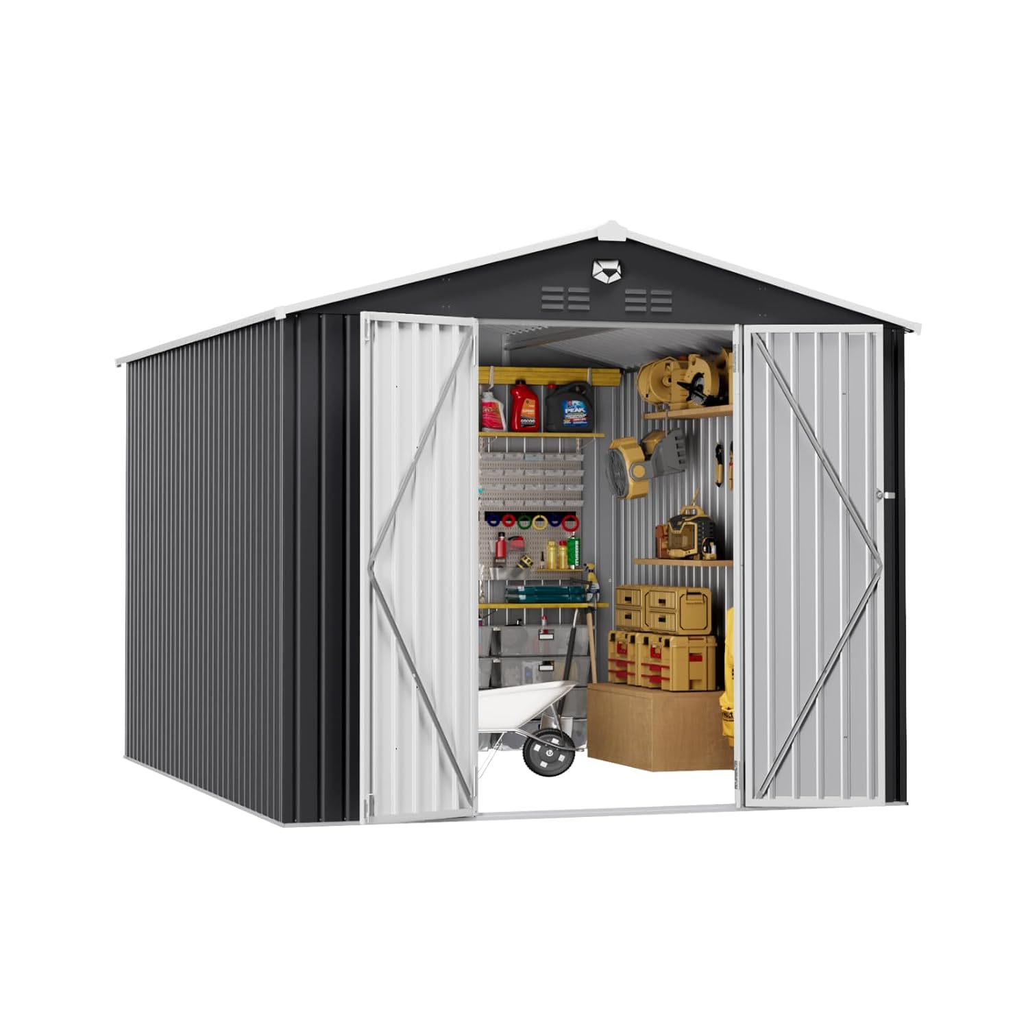 Outdoor Furniture Designer - 10x12 FT Metal Outdoor Storage Shed