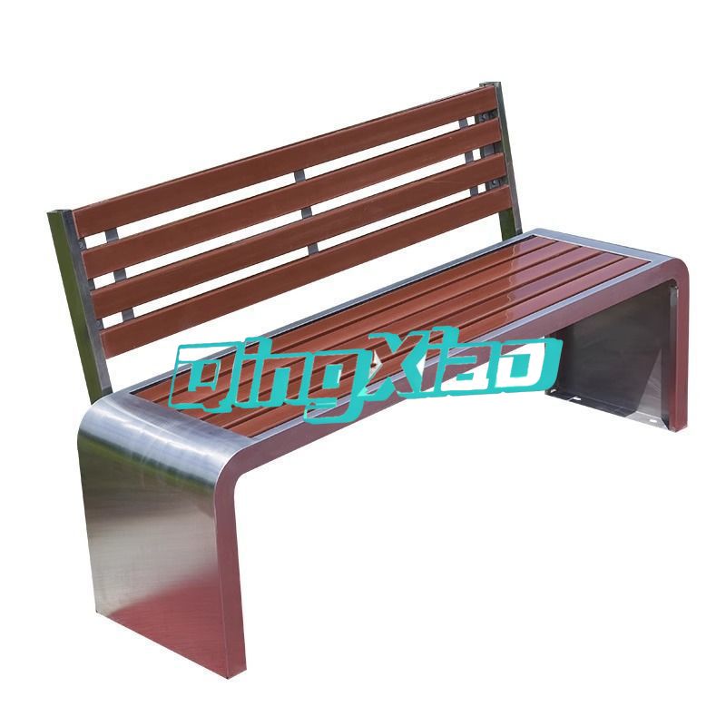 Garden Bench Metal - Outdoor Park Bench Stainless Steel Frame
