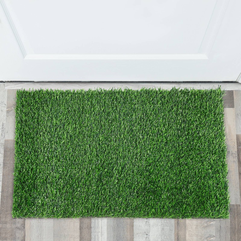 Outdoor Rug Waterproof - non slip artificial grass door mat