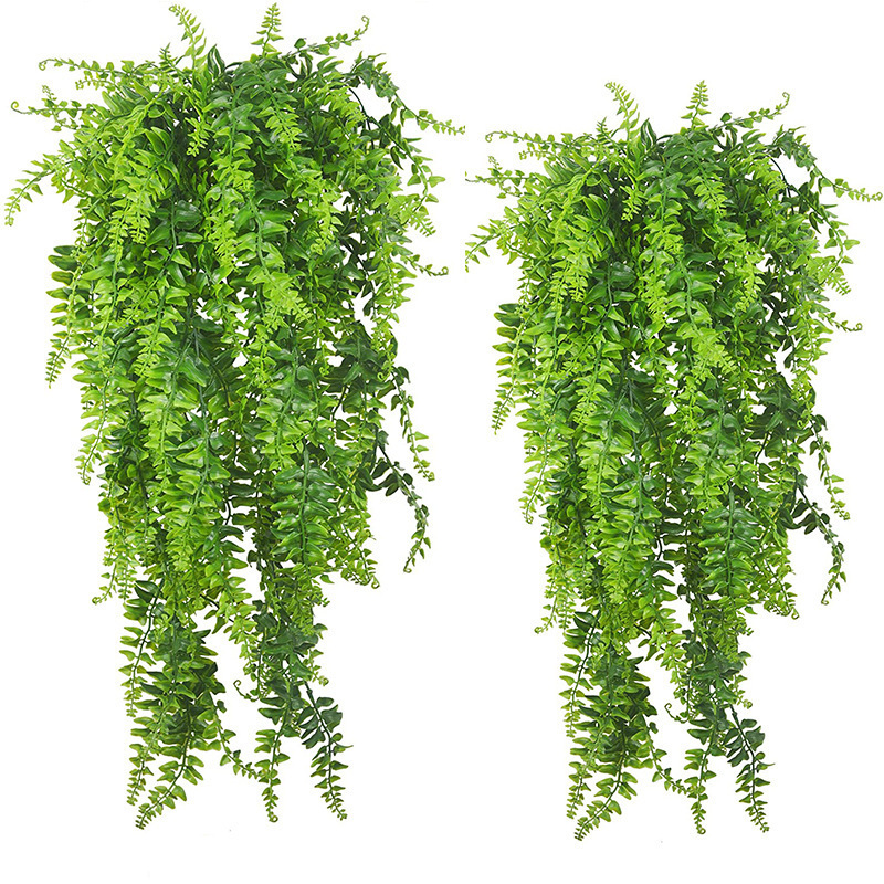 Outdoor Furniture Designer - 2/4PCS Green Artificial Plants Festival Home