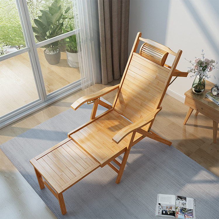 Outdoor Furniture Designer - Lightweight Modern Design Bamboo Folding Lounge
