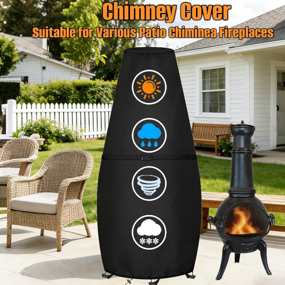 Outdoor Furniture Covers - 210D Oxford Cloth Waterproof Chiminea Cover