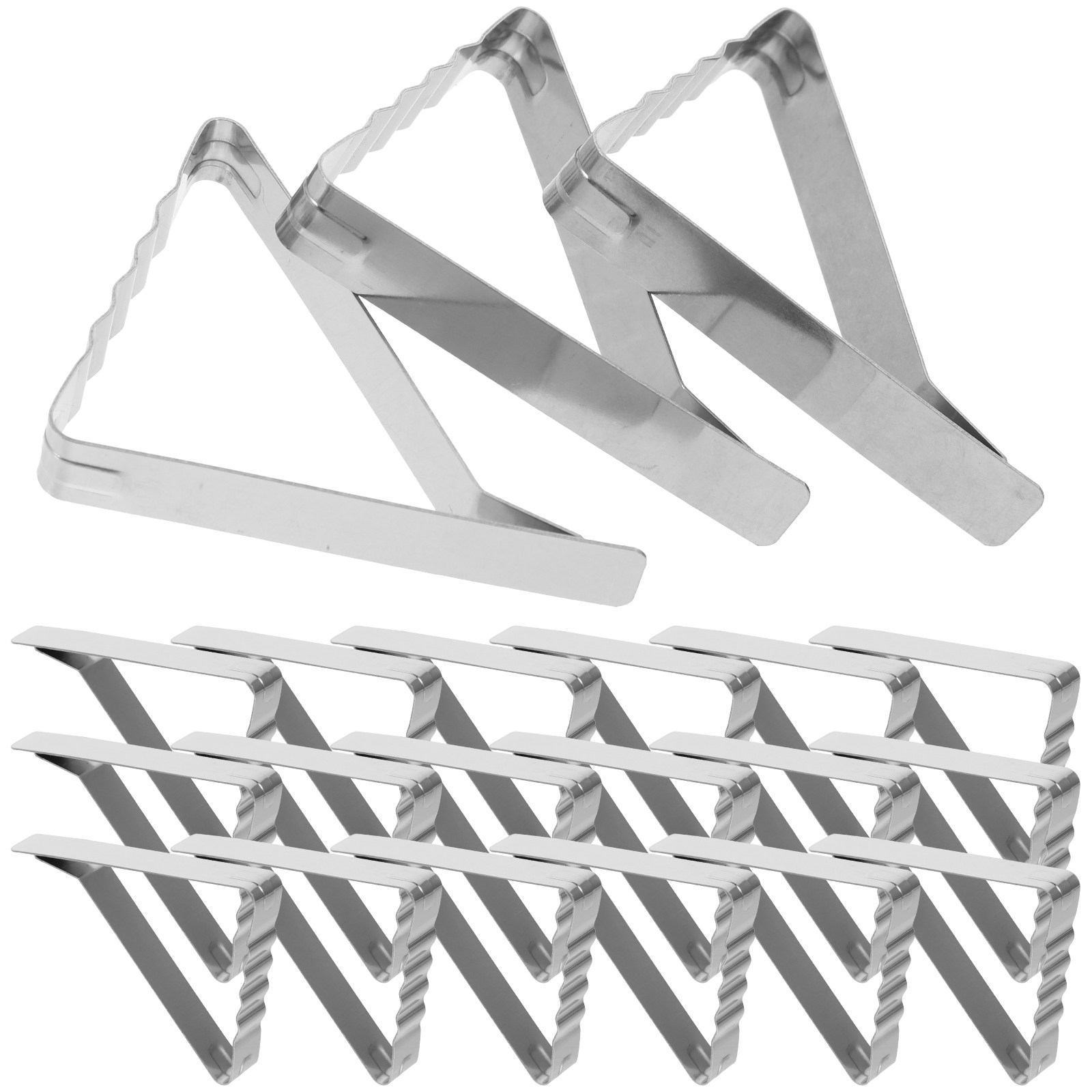 Outdoor Furniture Dining - 24Pcs Triangle Tablecloth Clips Heavy Duty