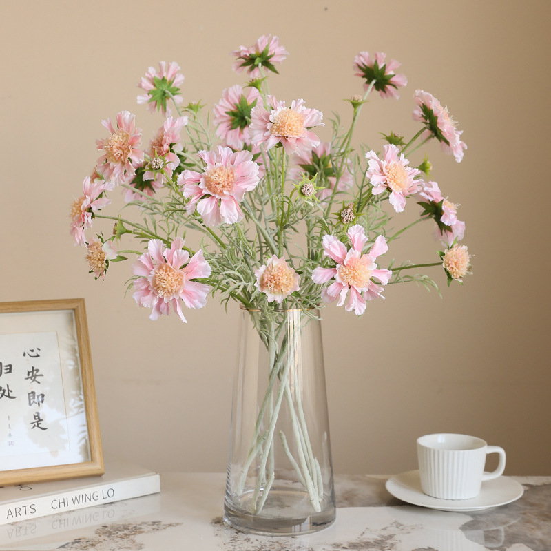 Outdoor Furniture Dining - 63CM High-quality Artificial Flocking Wheels Chrysanthemum