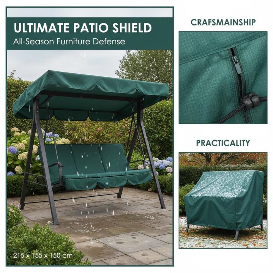 Patio 3 Seater Swing Chair Ben – Outdoor Furniture Covers recenzja i cena