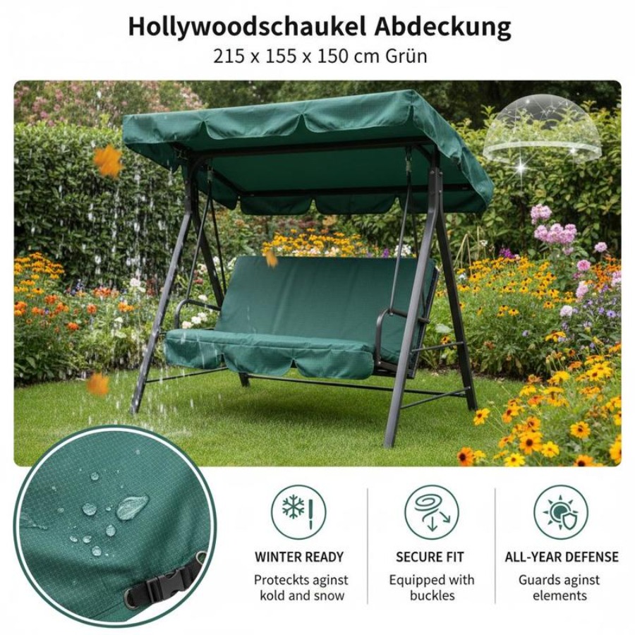 Patio 3 Seater Swing Chair Ben – Outdoor Furniture Covers recenzja i cena