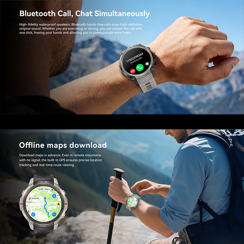 New GPS Smart Watch Rugged Mil – Outdoor Rug Waterproof recenzja i cena