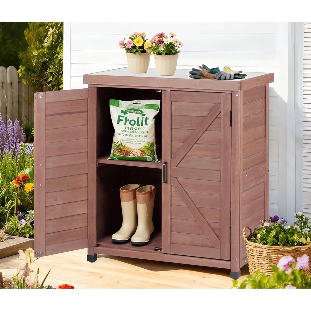 Outdoor Potting Bench with Sto – Garden Bench Metal recenzja i cena