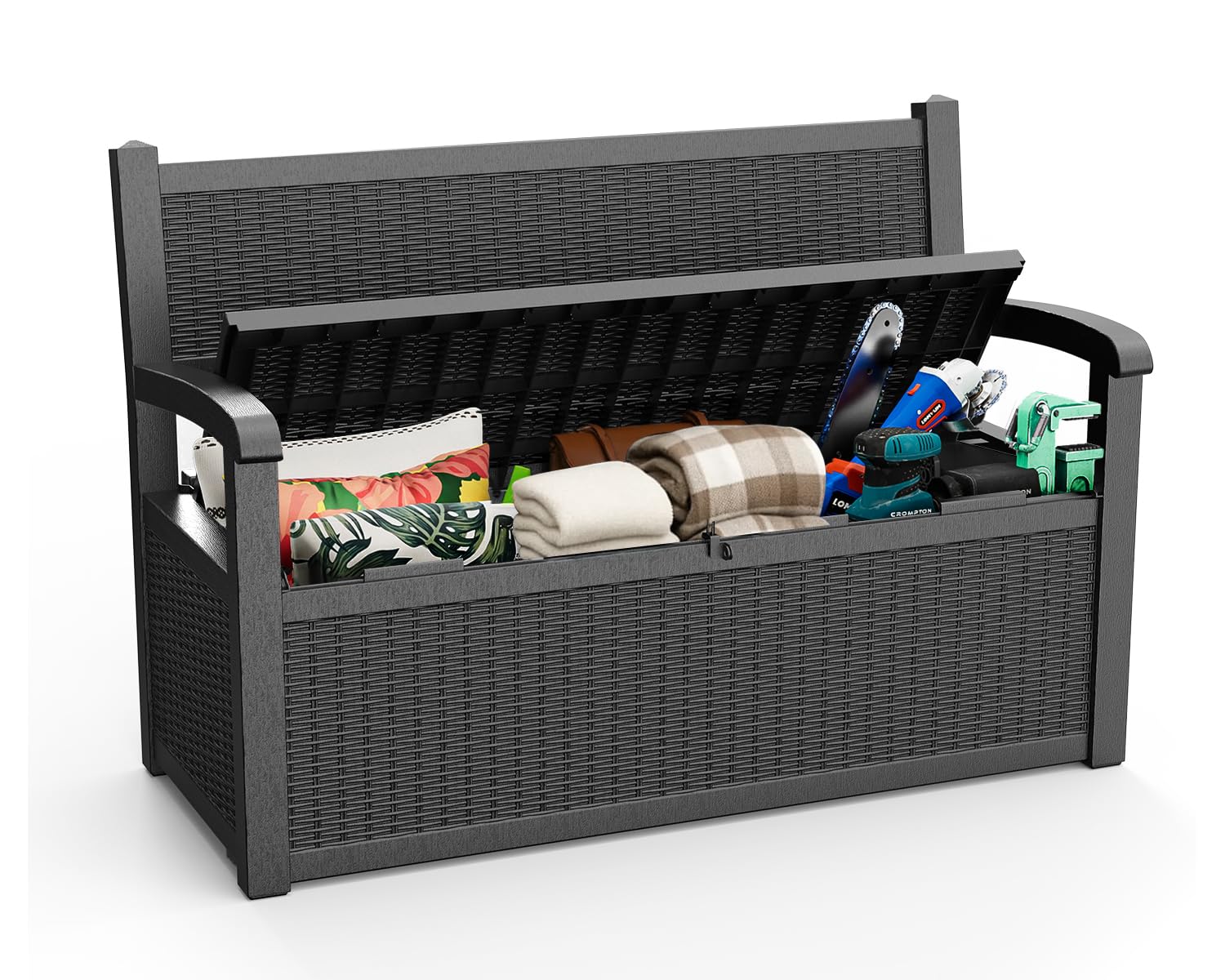 80 Gallon Outdoor Storage Benc – Outdoor Furniture Cushion recenzja i cena