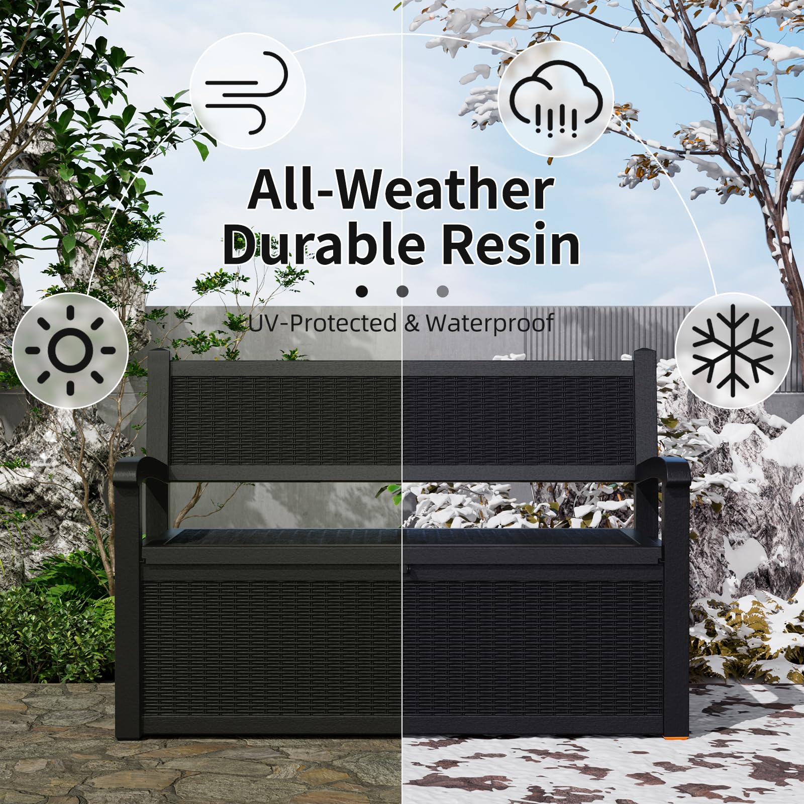 80 Gallon Outdoor Storage Benc – Outdoor Furniture Cushion recenzja i cena
