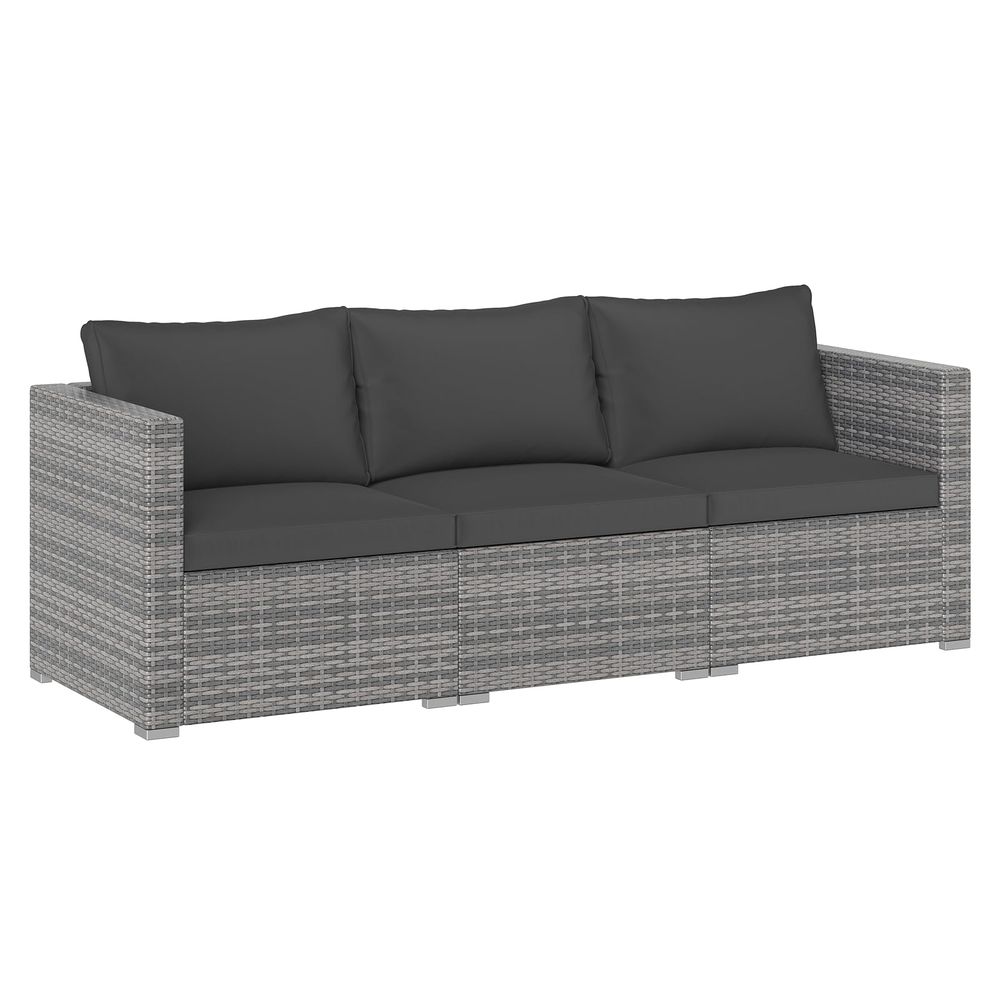 3 Seat Outdoor Wicker Sofa Set – Outdoor Furniture Cushion recenzja i cena