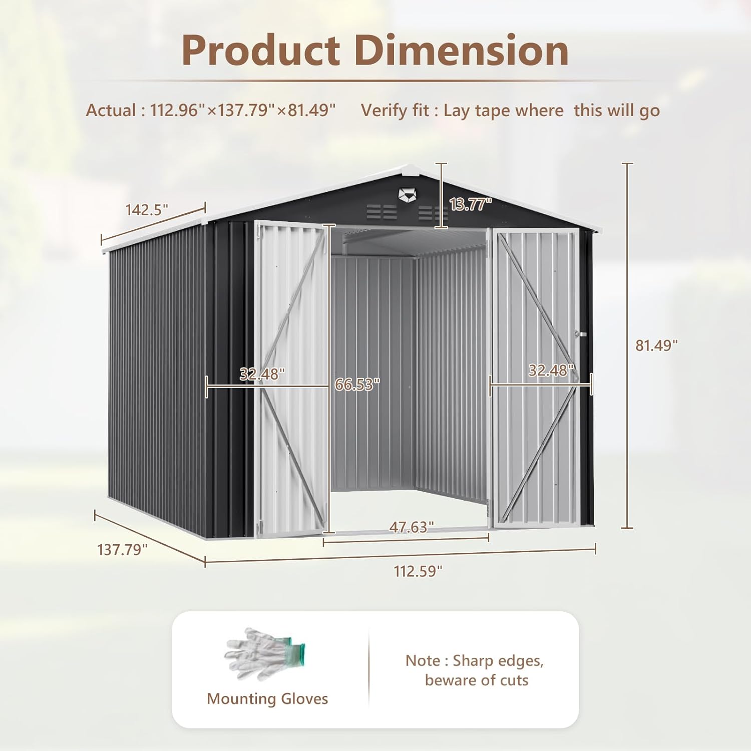 10x12 FT Metal Outdoor Storage – Outdoor Furniture Designer recenzja i cena
