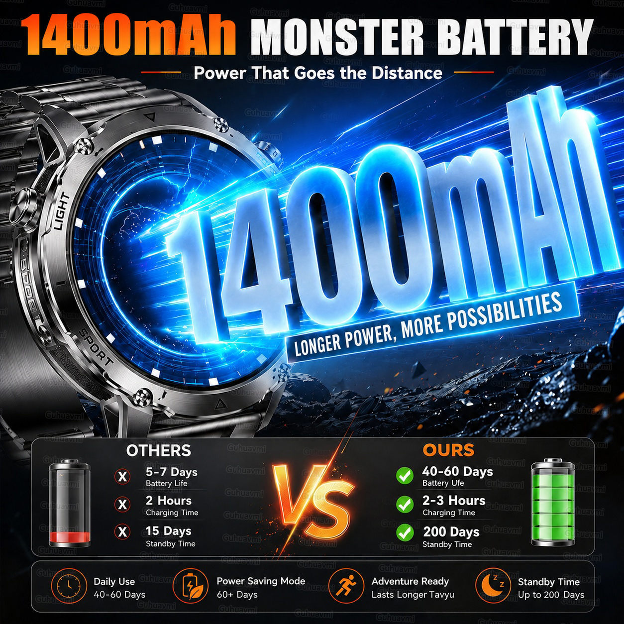 2026 New 1400mAh Big Battery S – Outdoor Rug Waterproof recenzja i cena