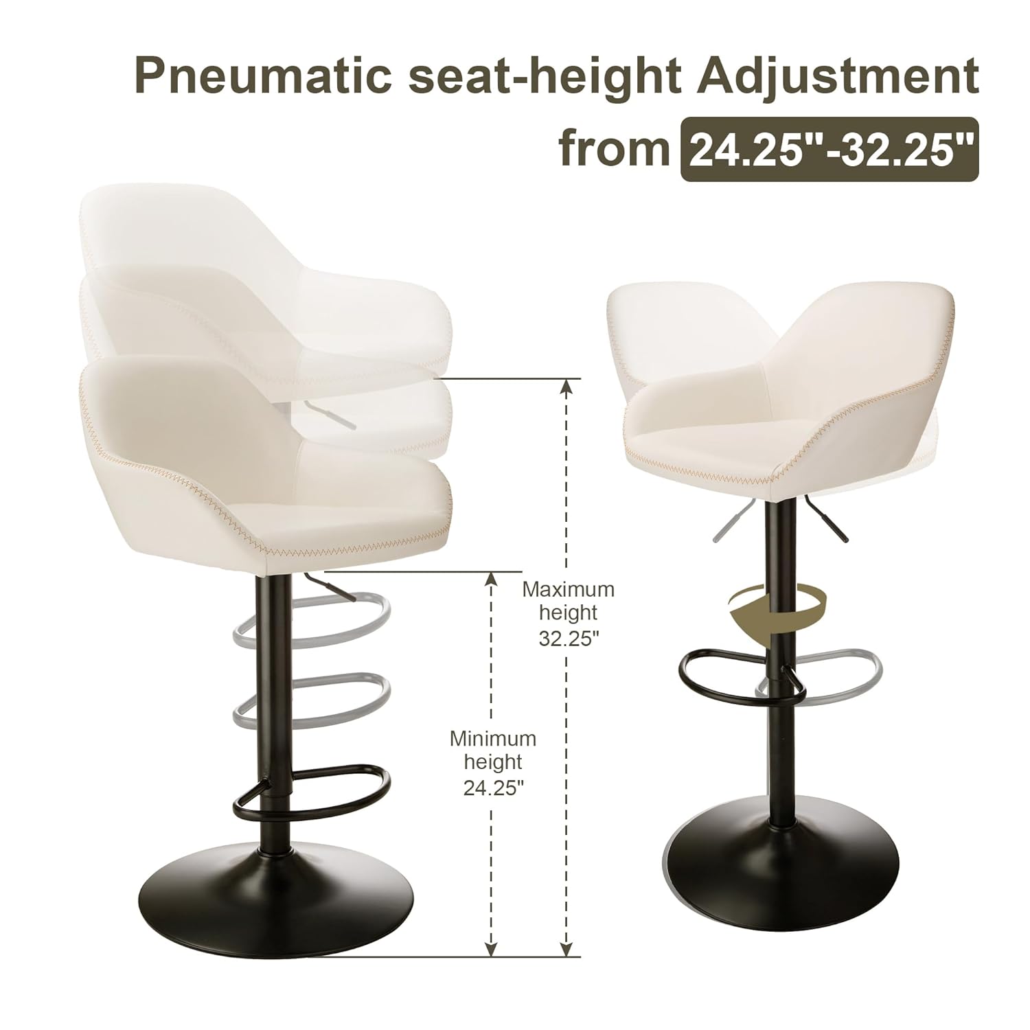 3Pc Pub Table & Swivel PU Bar  – Outdoor Furniture Kitchener recenzja i cena