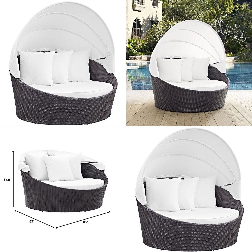 Outdoor Patio Round Daybed wit – Outdoor Furniture Cushion recenzja i cena