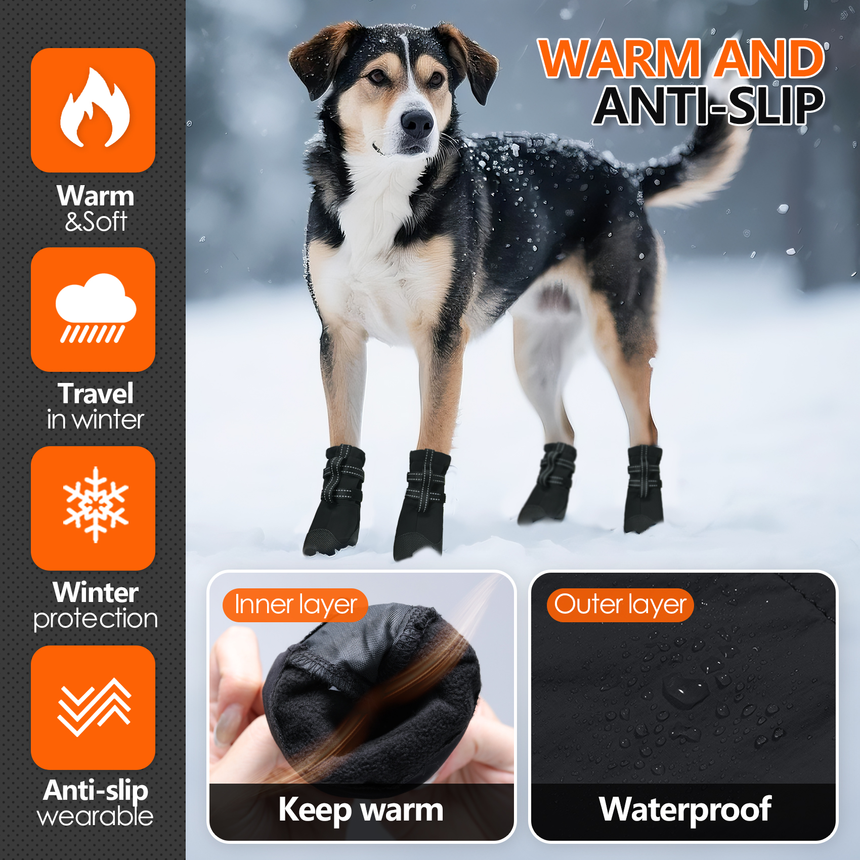 Dog Boots,Waterproof Dog Shoes – Outdoor Rug Waterproof recenzja i cena