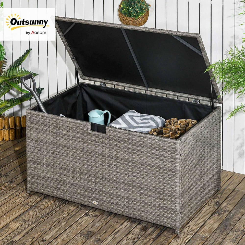 Gray 113 Gallon Rattan Outdoor – Outdoor Furniture Cushion recenzja i cena