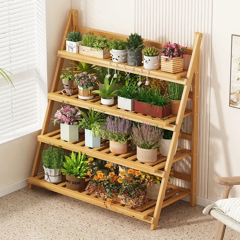 Solid Wood Flower Shelf Plant  – Outdoor Furniture Designer recenzja i cena