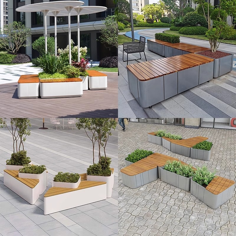 Combination Metal Planter Benc – Garden Bench Metal recenzja i cena