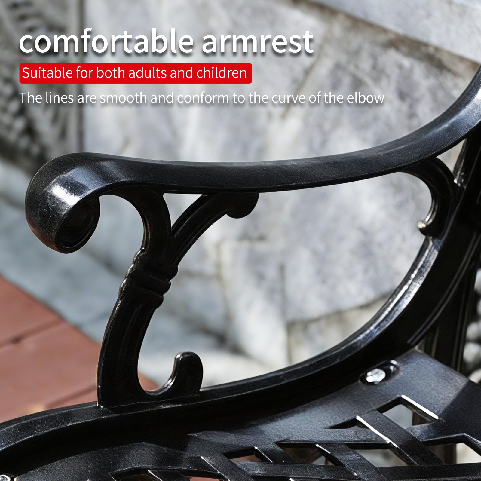 130cm Cast Aluminum Park Bench – Garden Bench Metal recenzja i cena