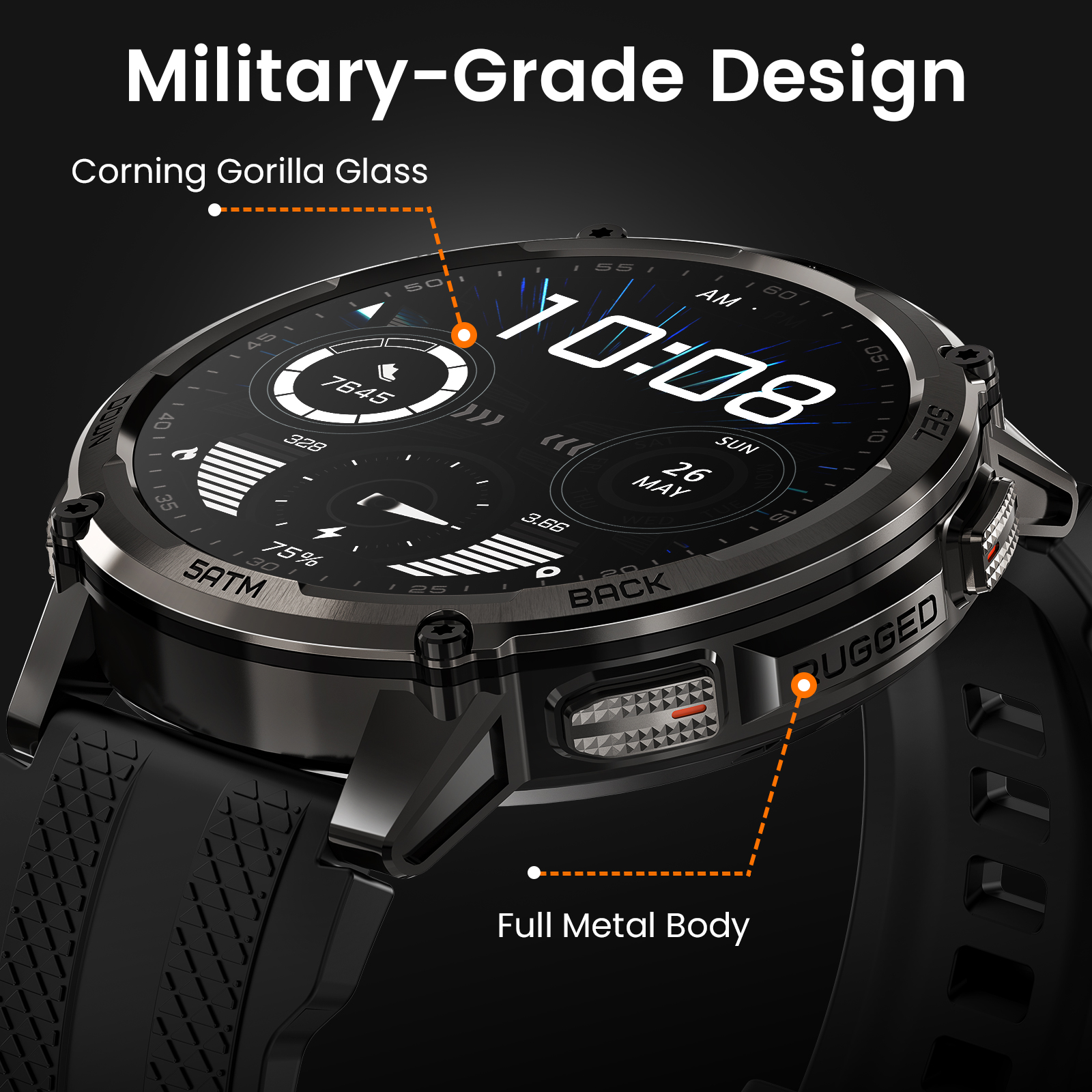 KOSPET TANK T4C Smartwatch Men – Outdoor Rug Waterproof recenzja i cena