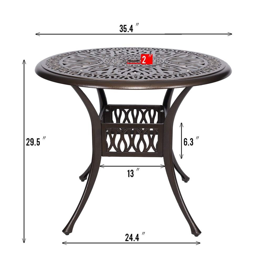 35.4 Outdoor Dining Table,Pati – Outdoor Furniture Kitchener recenzja i cena