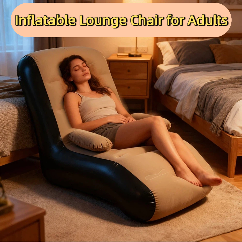 Inflatable Lounger Sofa with S – Outdoor Furniture Cushion recenzja i cena
