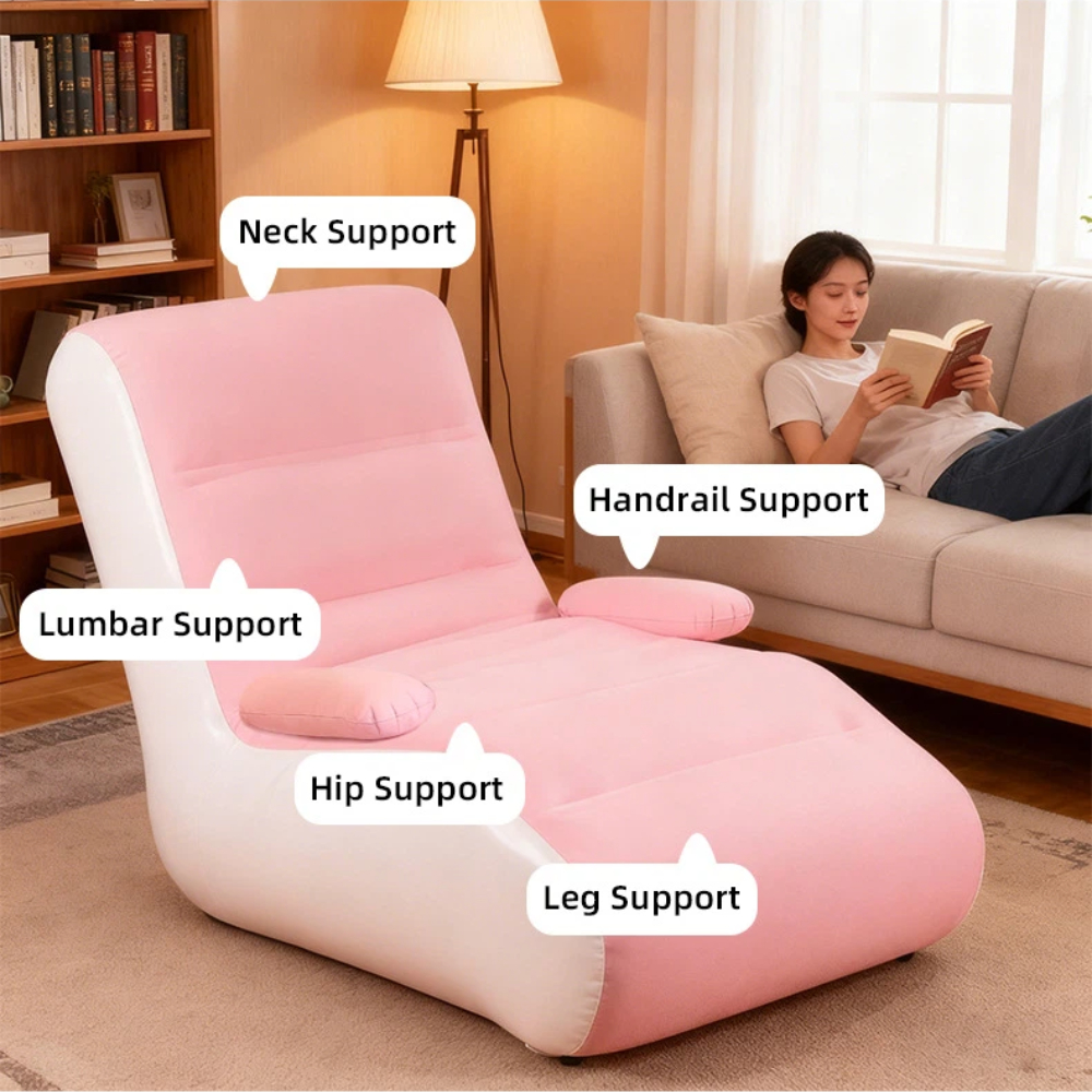 Inflatable Lounger Sofa with S – Outdoor Furniture Cushion recenzja i cena