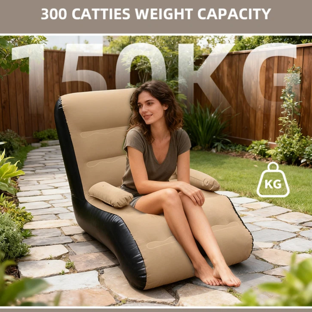 Inflatable Lounger Sofa with S – Outdoor Furniture Cushion recenzja i cena