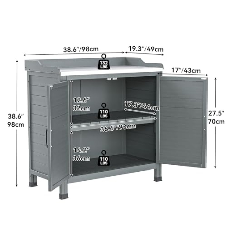 Outdoor garden potting bench f – Garden Bench Metal recenzja i cena