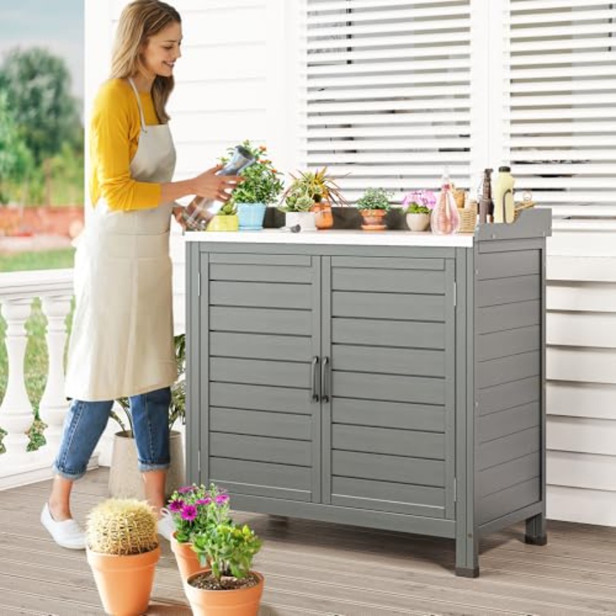 Outdoor garden potting bench f – Garden Bench Metal recenzja i cena