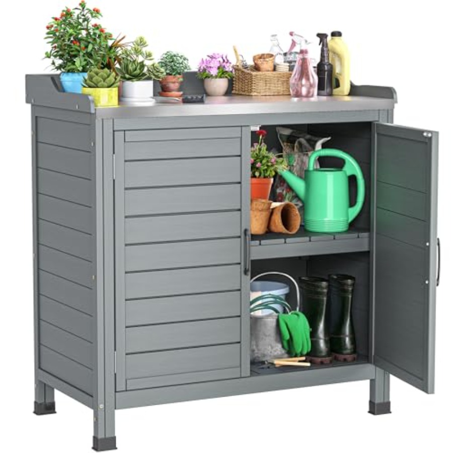 Outdoor garden potting bench f – Garden Bench Metal recenzja i cena