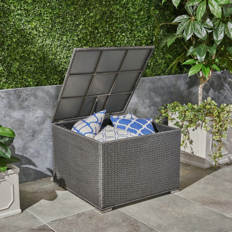 Dark Gray Rattan Outdoor Stora – Outdoor Furniture Cushion recenzja i cena
