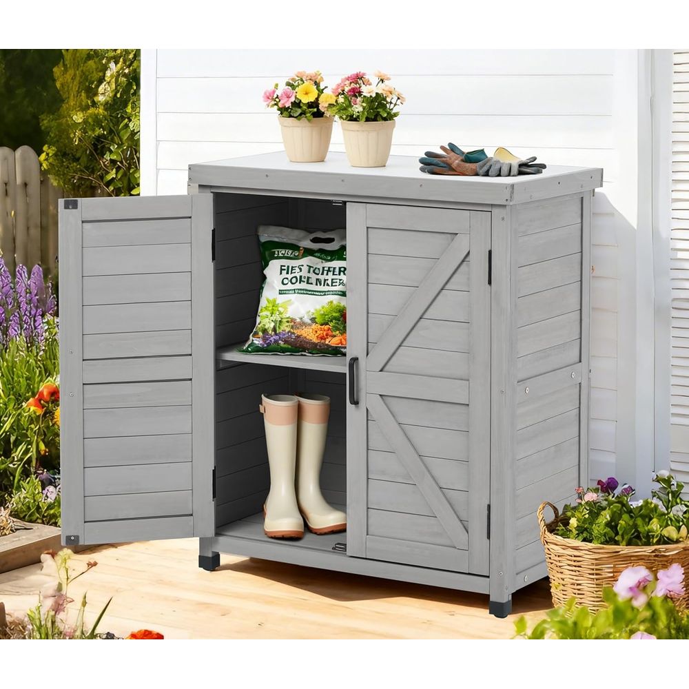 Outdoor Potting Bench with Sto – Garden Bench Metal recenzja i cena