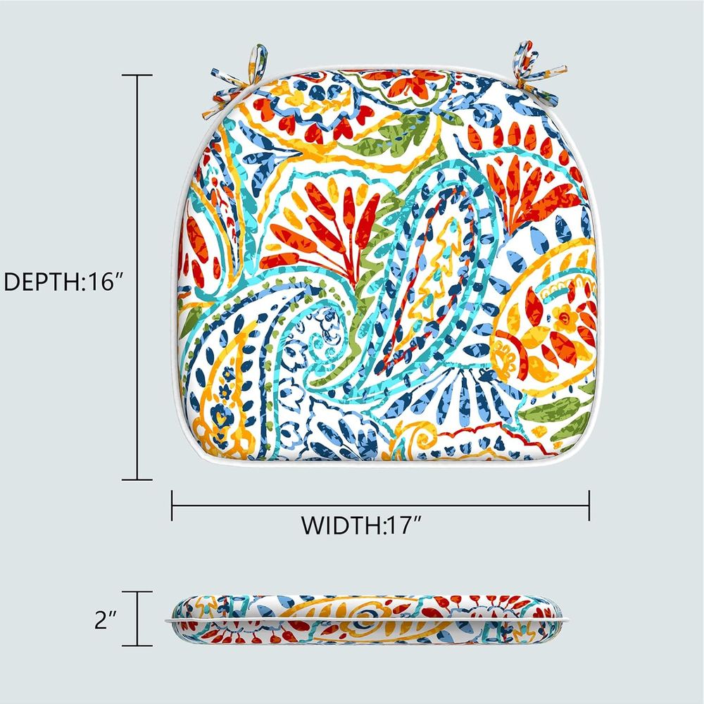 4 Pack Paisley Multi Indoor/Ou – Outdoor Furniture Cushion recenzja i cena