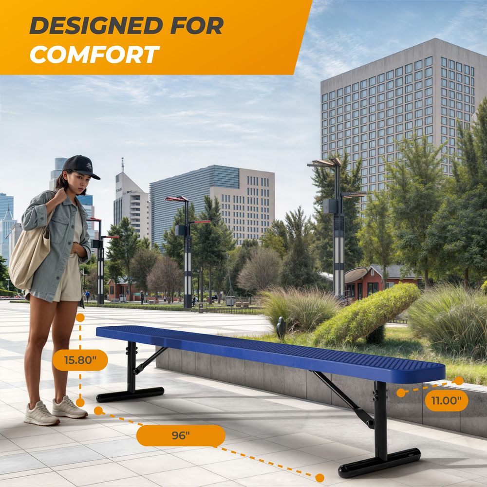 Outdoor Metal Bench, Thermopla – Garden Bench Metal recenzja i cena