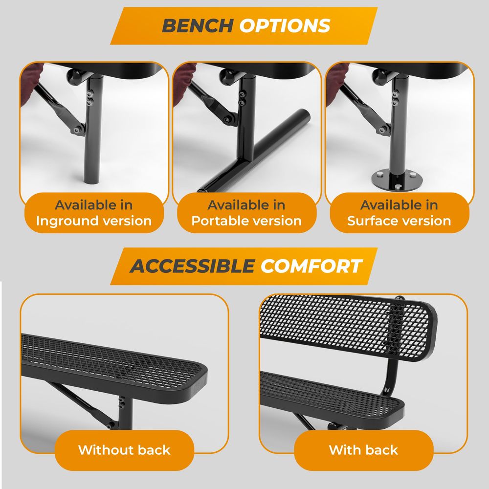 Outdoor Metal Bench, Thermopla – Garden Bench Metal recenzja i cena
