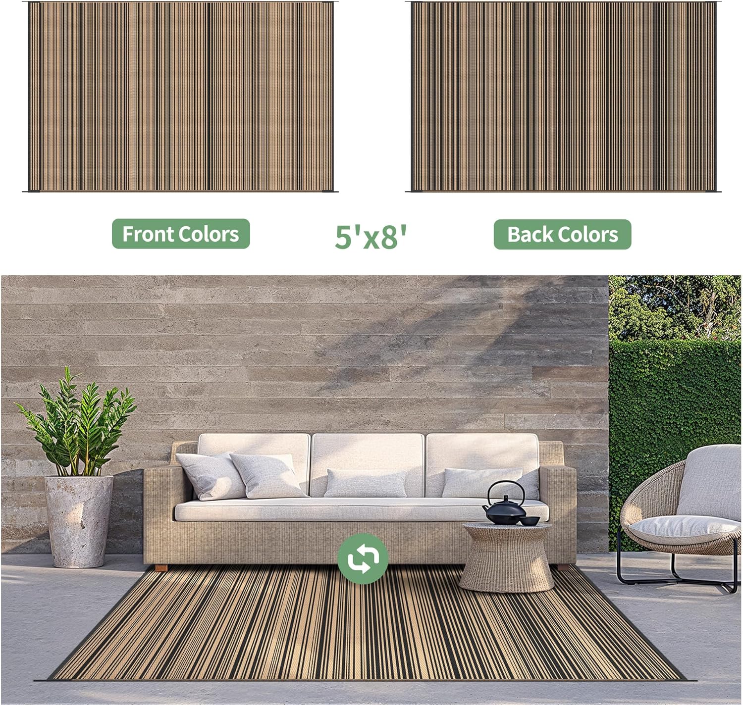 Reversible Waterproof Outdoor  – Outdoor Rug Waterproof recenzja i cena